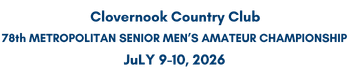 78th Metropolitan Senior Men’s Amateur Championship