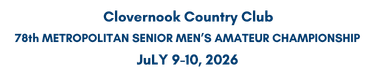 78th Metropolitan Senior Men’s Amateur Championship