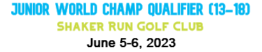 Junior World Banner 2023 Shaker Run Web